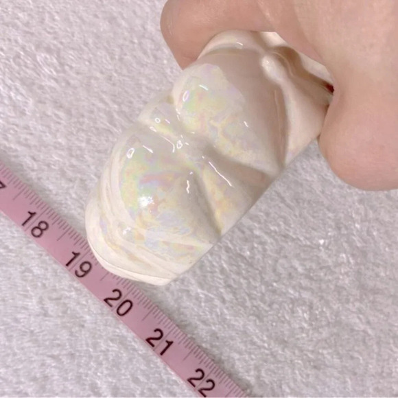 Vintage Arnels Iridescent Ceramic Quilted Textured Soap Dish - Picture 11 of 13